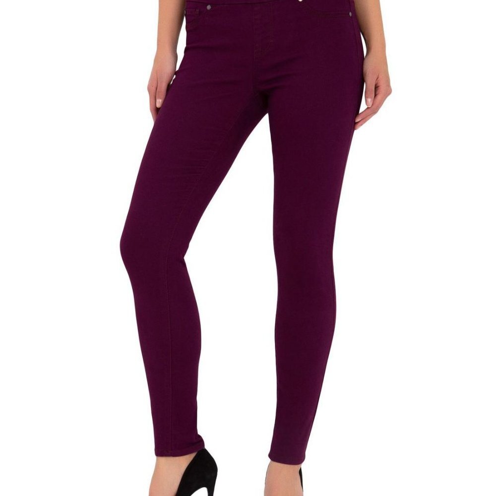 Jordache High Rise Pull-On Leggings - Potent Purple